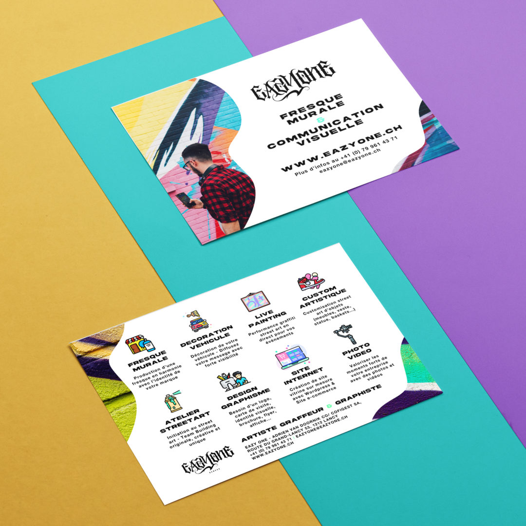Flyer eazyone.ch artiste graffeur street art muraliste genève suisse